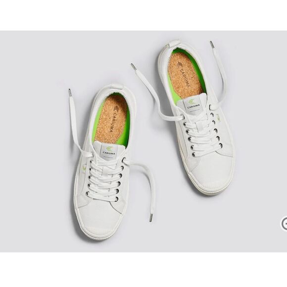 Cariuma Women’s OCA LOW off-white Canvas Shoes Size 9 NEW - Picture 3 of 7